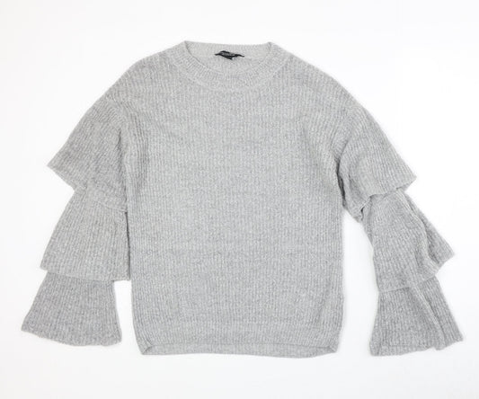 Womens UK Size 10 Dorothy Perkins Grey Pullover Jumper