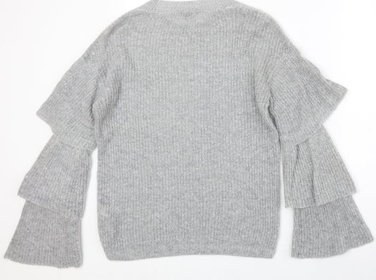Womens UK Size 10 Dorothy Perkins Grey Pullover Jumper