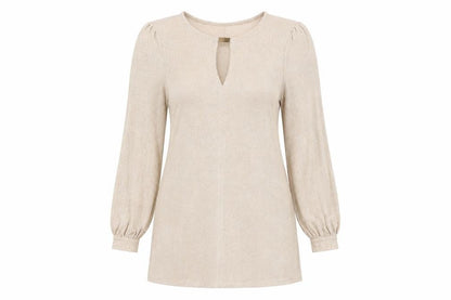 Dorothy Perkins Womens Gold Viscose A-Line Size 14 Round Neck Pullover