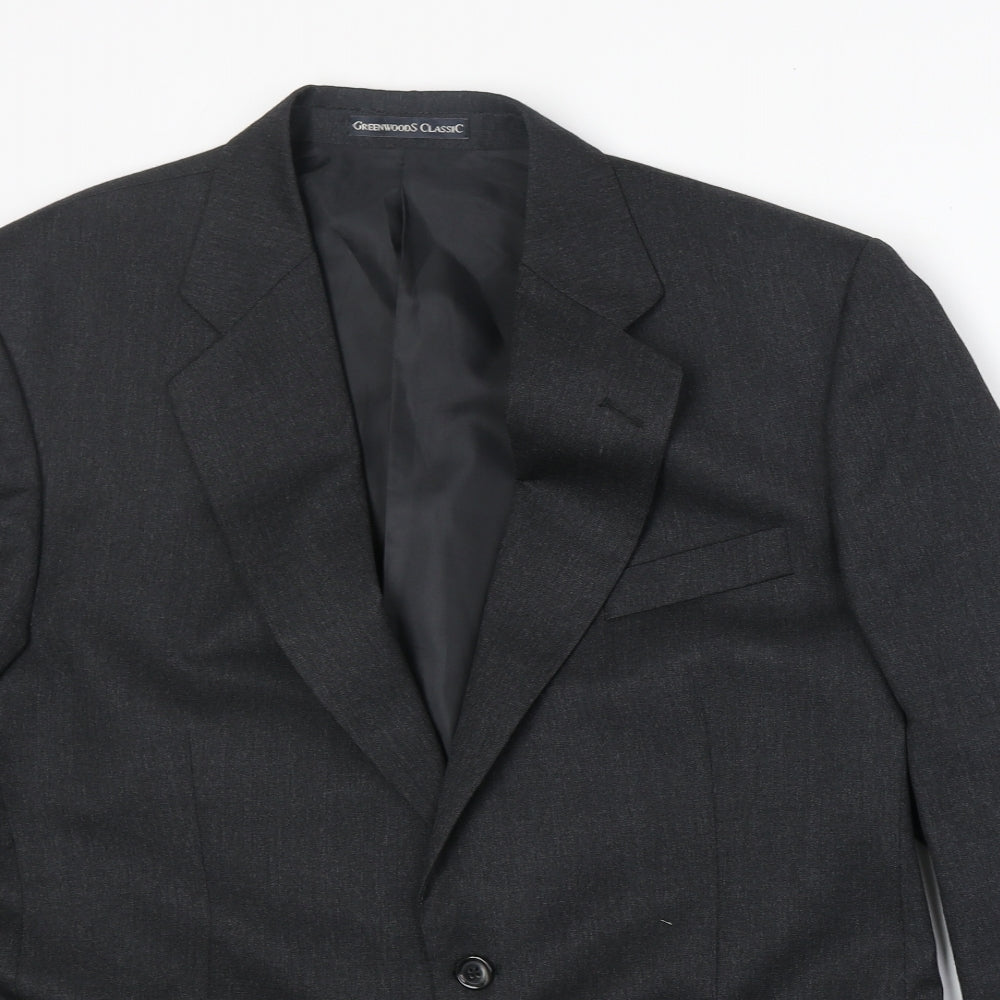 Mens UK Size 42 Greenwood Regular Grey Suit Jacket