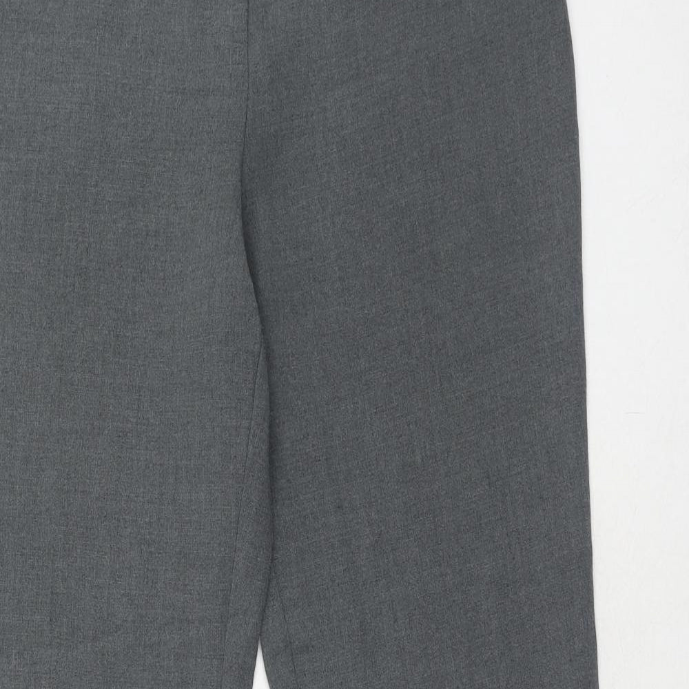 Womens UK Size 12 Marks and Spencer Regular Fit Dress Pants Grey Trousers