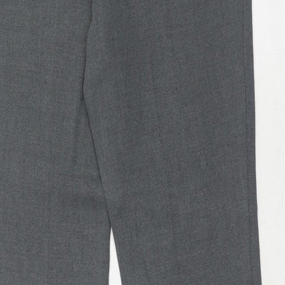 Womens UK Size 12 Marks and Spencer Regular Fit Dress Pants Grey Trousers