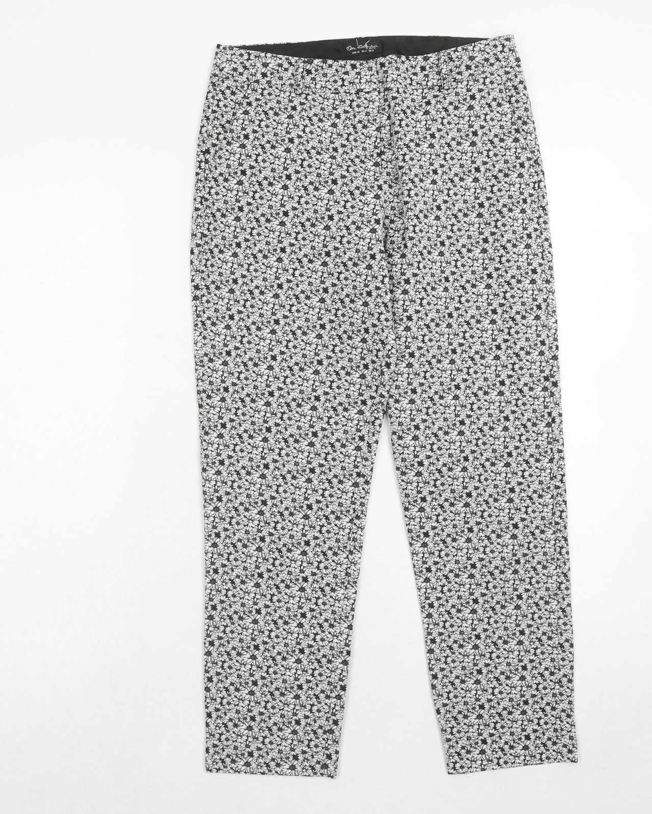 Womens UK Size 8 Miss Selfridge Regular Fit  Black Trousers