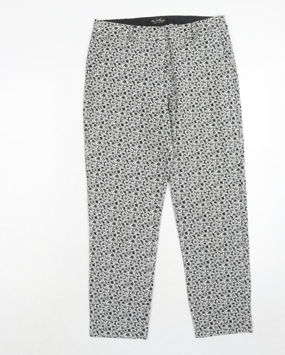Womens UK Size 8 Miss Selfridge Regular Fit  Black Trousers