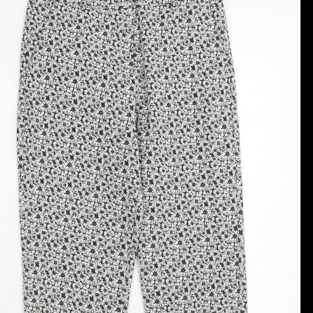Womens UK Size 8 Miss Selfridge Regular Fit  Black Trousers
