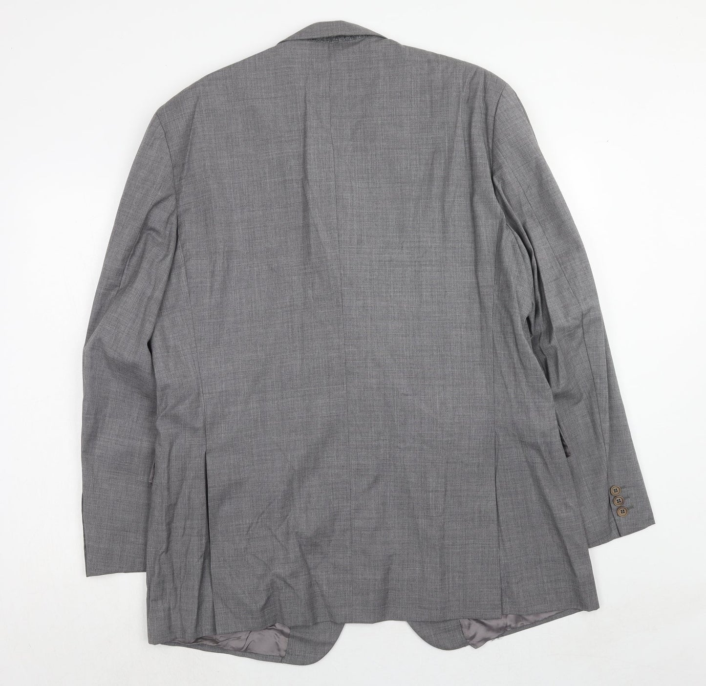 Hewitt Mens Grey Wool Jacket Suit Jacket Size 46 Regular