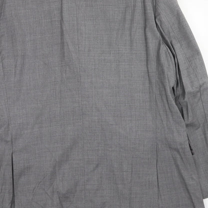 Hewitt Mens Grey Wool Jacket Suit Jacket Size 46 Regular
