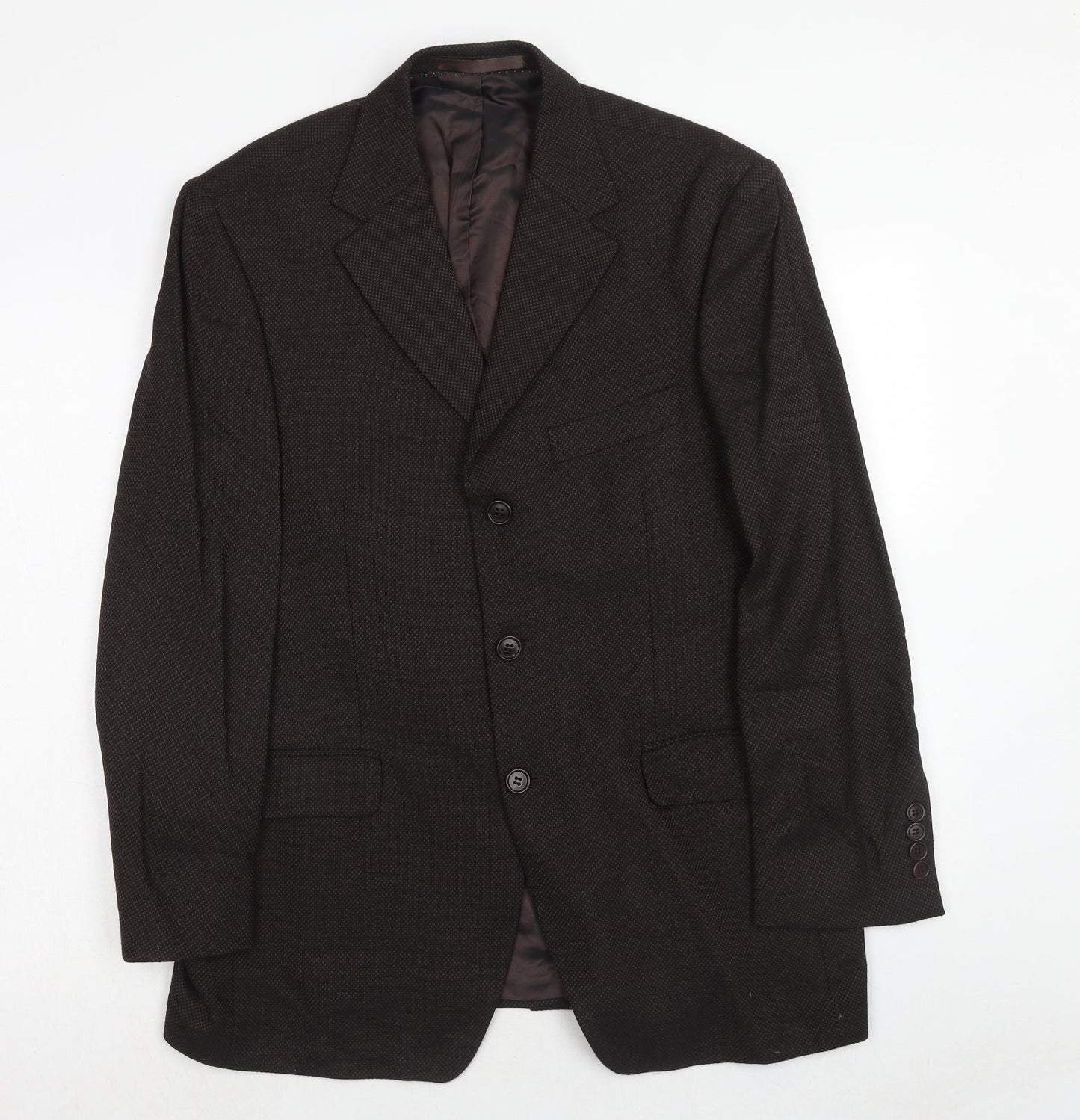 Mens UK Size 40 Marks and Spencer Regular Brown Suit Jacket