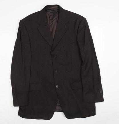 Mens UK Size 40 Marks and Spencer Regular Brown Suit Jacket