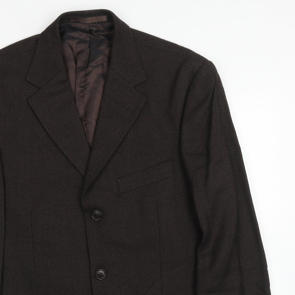 Mens UK Size 40 Marks and Spencer Regular Brown Suit Jacket