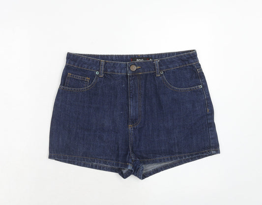 BDG Womens Blue Cotton Mom Shorts Size 32 in Regular Zip