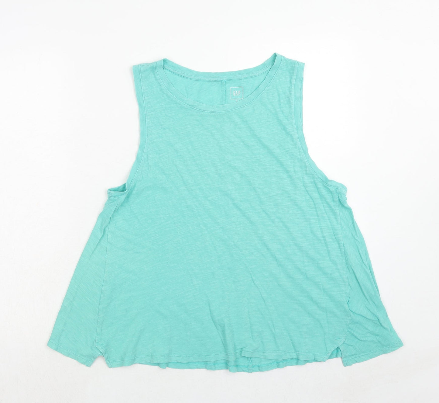 Womens UK Size M Gap Green Basic Tank