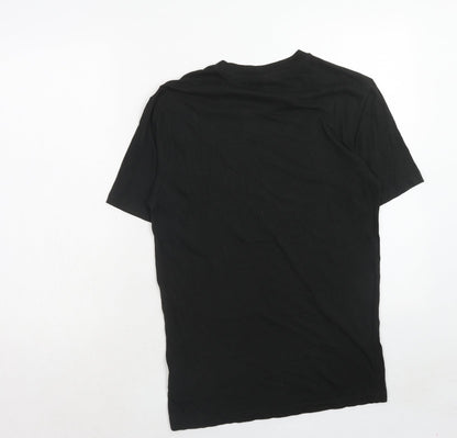 Womens UK Size XS H&M Black Basic T-Shirt
