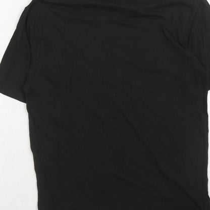 Womens UK Size XS H&M Black Basic T-Shirt