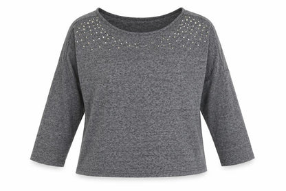 Womens UK Size 10 Select Grey Basic Blouse