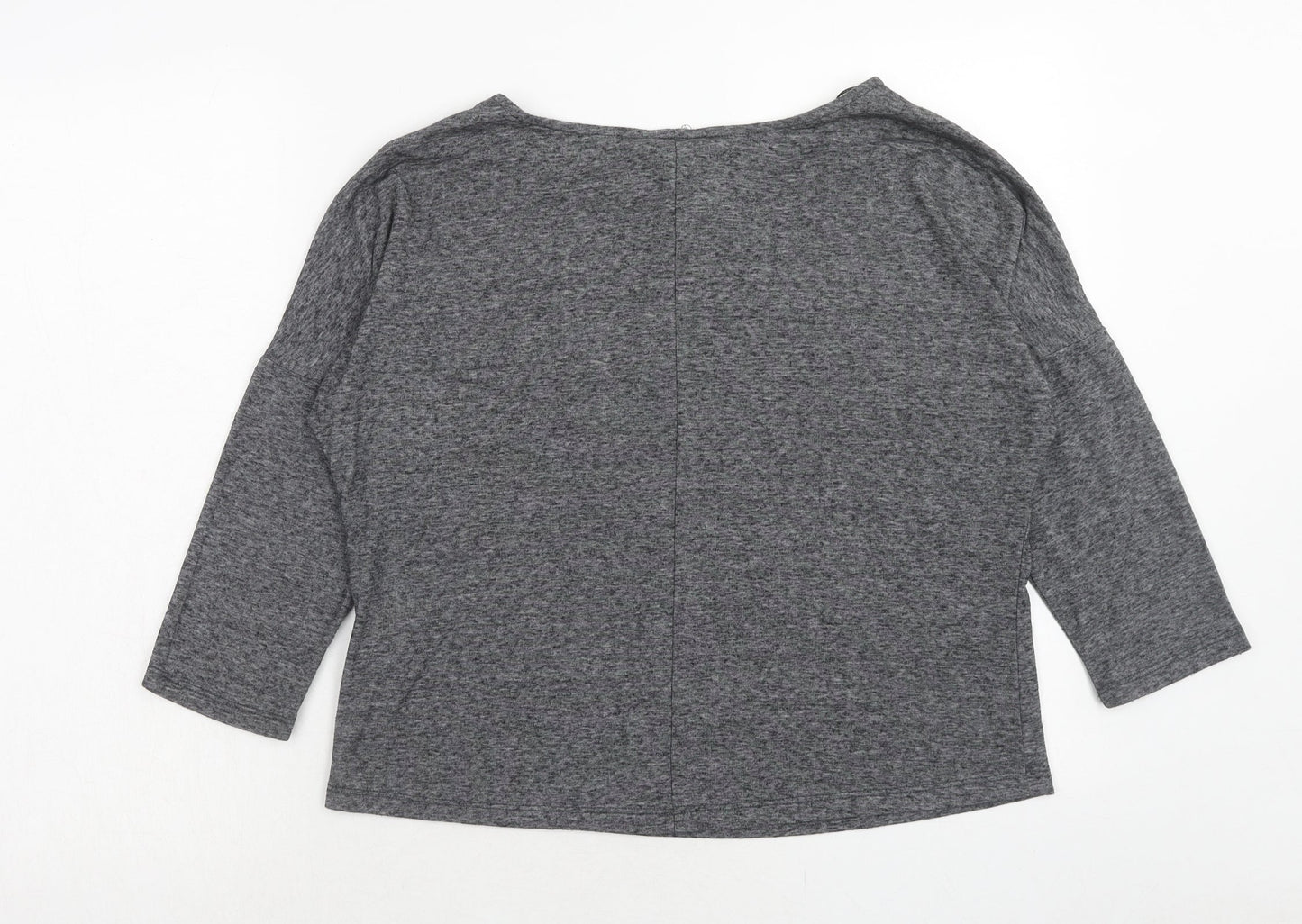 Womens UK Size 10 Select Grey Basic Blouse