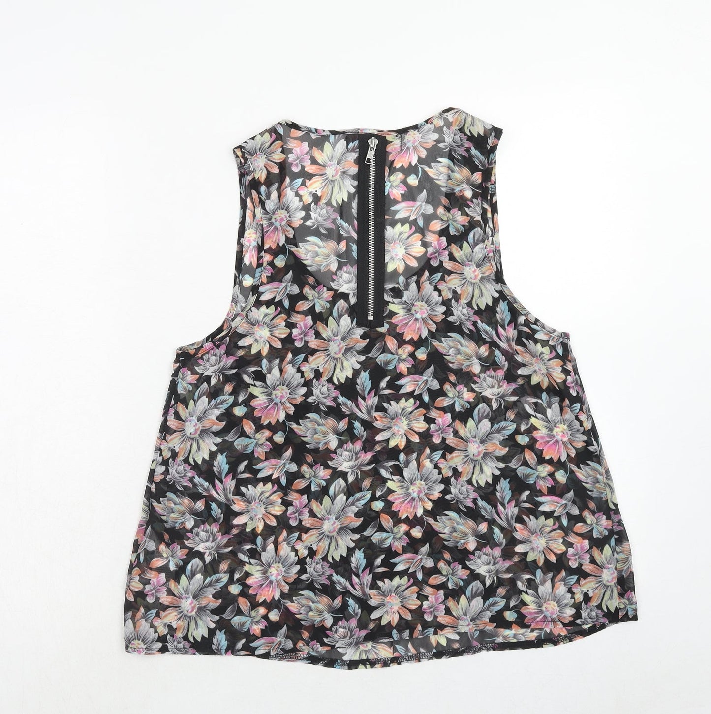 Womens UK Size 8 Cameo Rose Multicoloured Basic Blouse