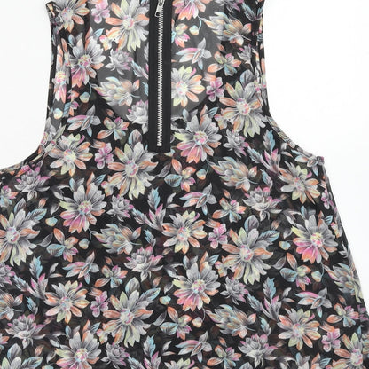 Womens UK Size 8 Cameo Rose Multicoloured Basic Blouse