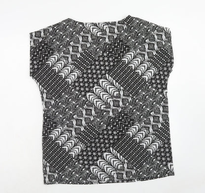 Womens UK Size 14 Bonmarché Black Basic T-Shirt