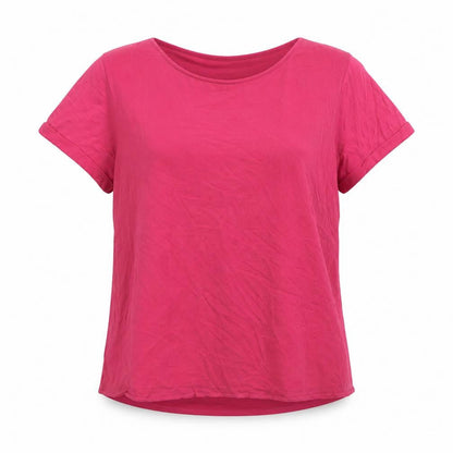 Womens UK Size 14 Marks and Spencer Pink Basic T-Shirt