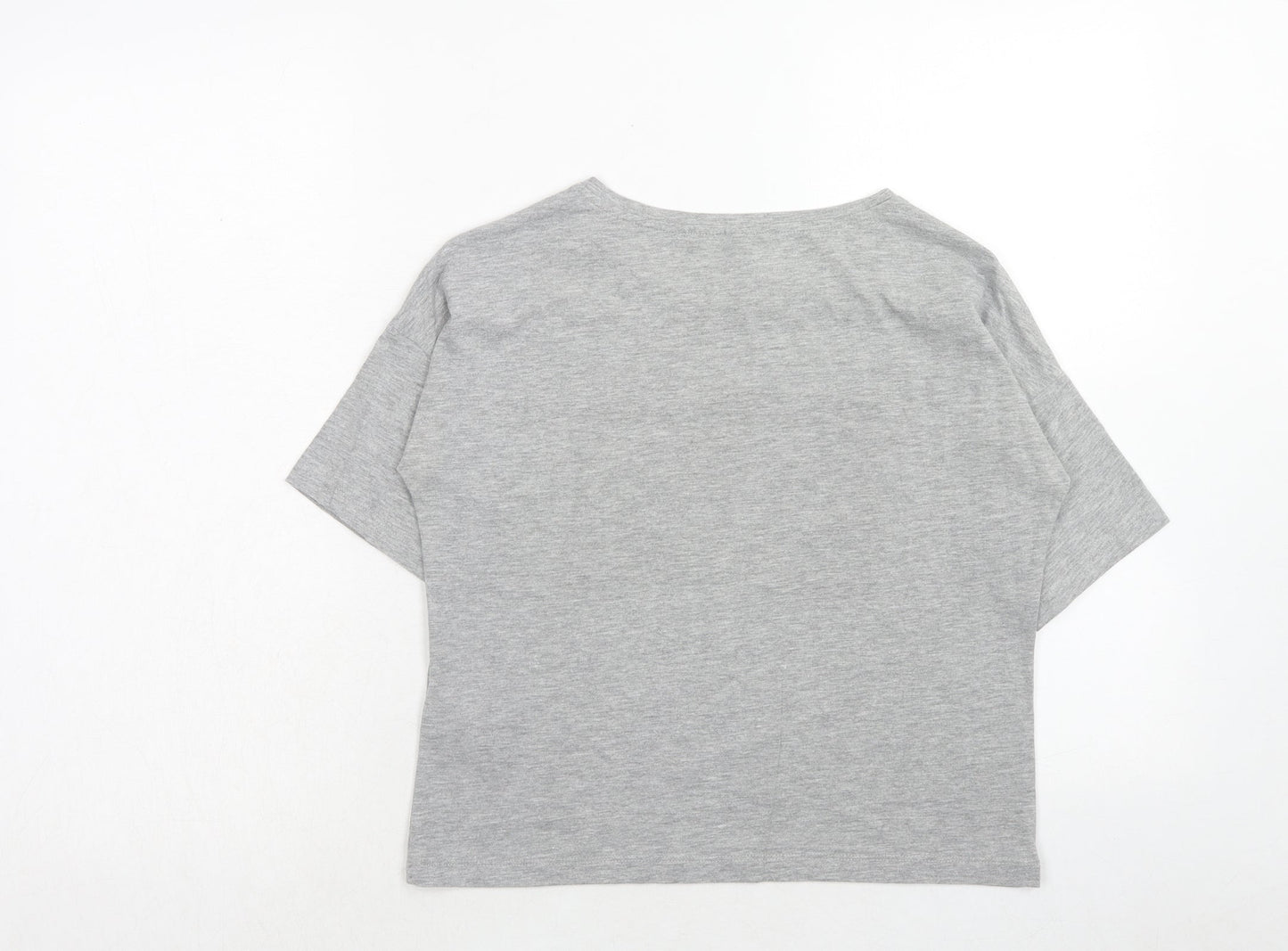 Womens UK Size S H&M Grey Basic T-Shirt