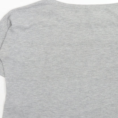 Womens UK Size S H&M Grey Basic T-Shirt