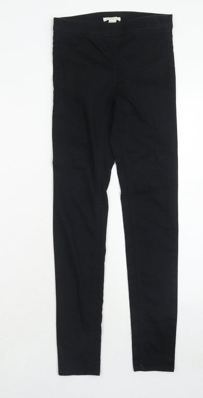 Womens UK Size 4 H&M Regular Fit Jegging Black Jeans