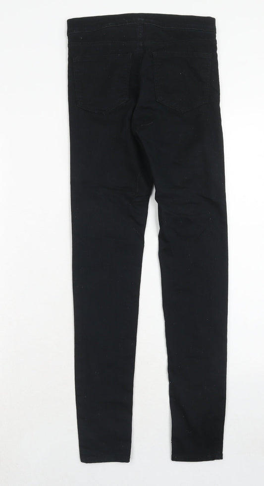 Womens UK Size 4 H&M Regular Fit Jegging Black Jeans
