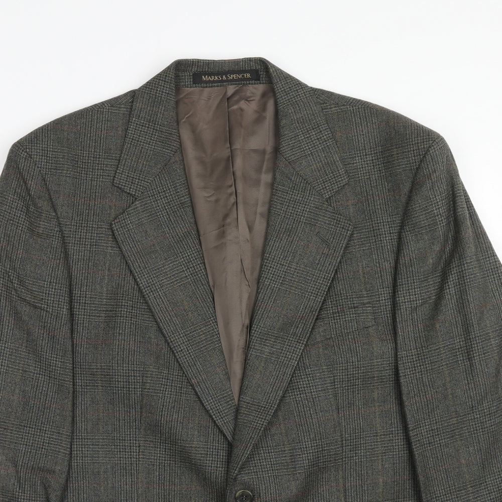Mens UK Size 42 Marks and Spencer Regular Grey Suit Jacket