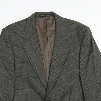 Mens UK Size 42 Marks and Spencer Regular Grey Suit Jacket