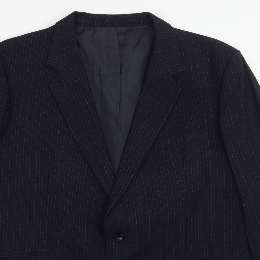 Mens UK Size 44 Varteks Regular Blue Suit Jacket