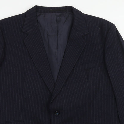 Mens UK Size 44 Varteks Regular Blue Suit Jacket
