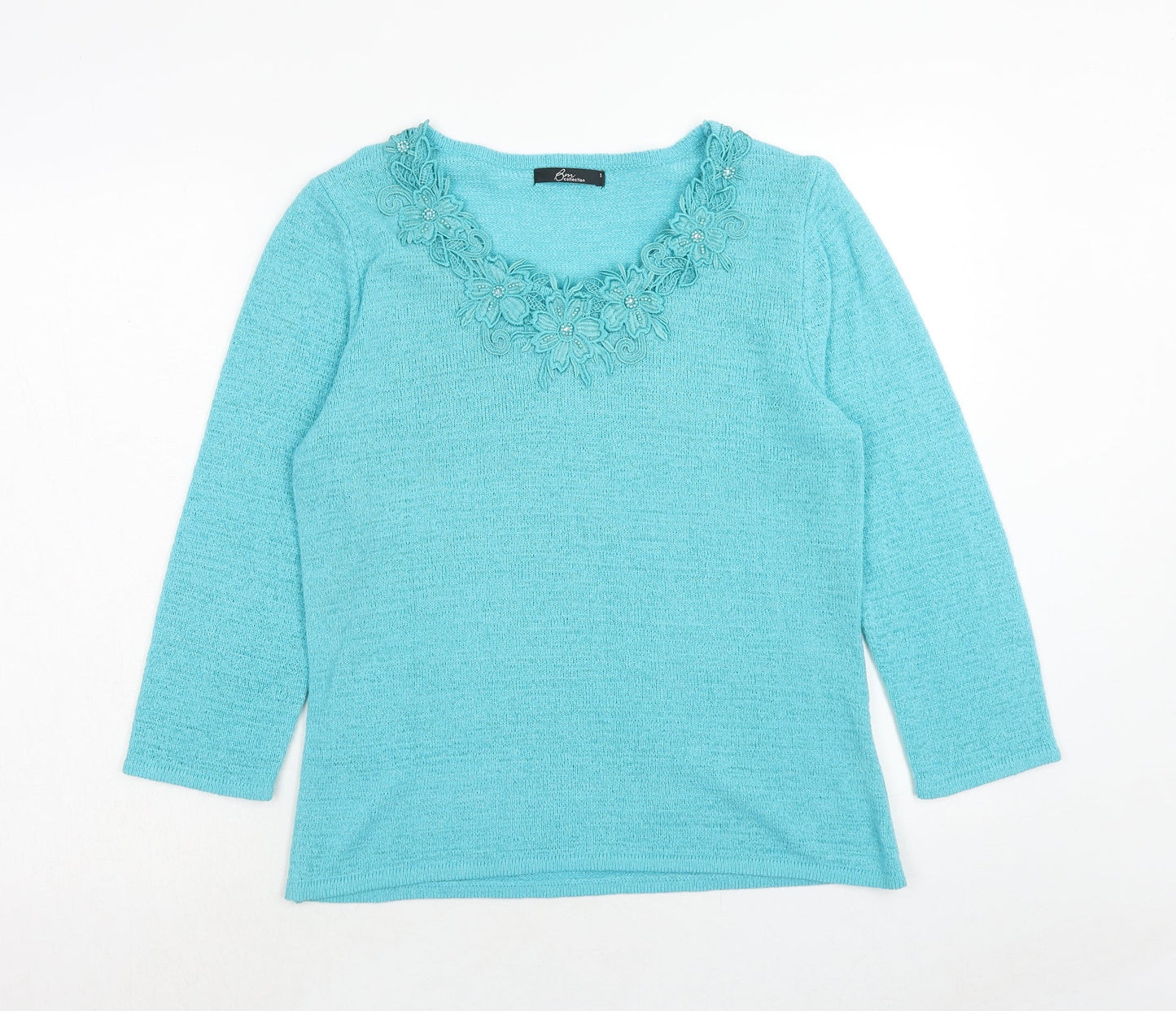 Womens UK Size S Bonmarché Blue Pullover Jumper