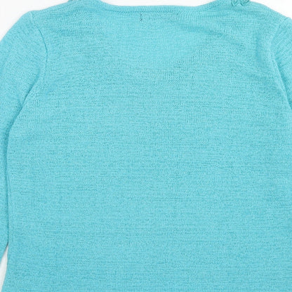 Womens UK Size S Bonmarché Blue Pullover Jumper