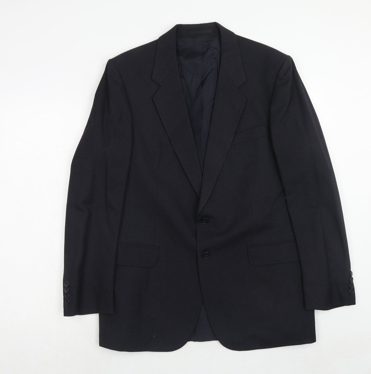 Mens UK Size 42 St Michael Regular Black Suit Jacket