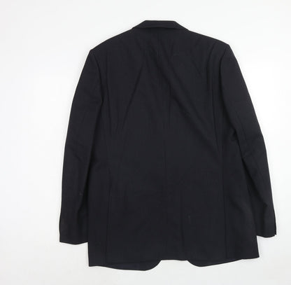 Mens UK Size 42 St Michael Regular Black Suit Jacket