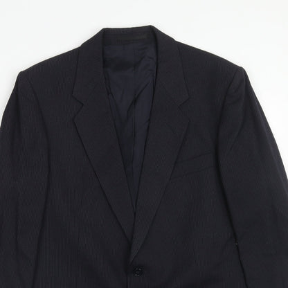 Mens UK Size 42 St Michael Regular Black Suit Jacket