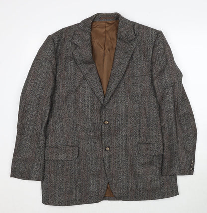 Mens UK Size 40 Preworn Regular Brown Suit Jacket