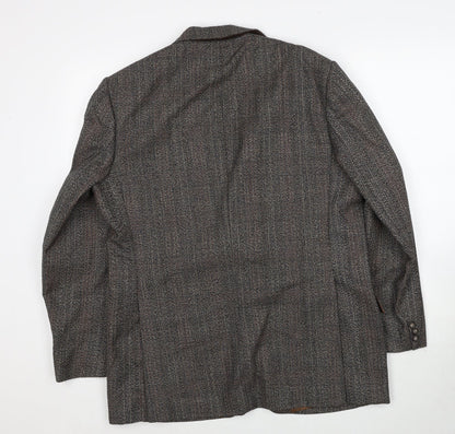 Mens UK Size 40 Preworn Regular Brown Suit Jacket