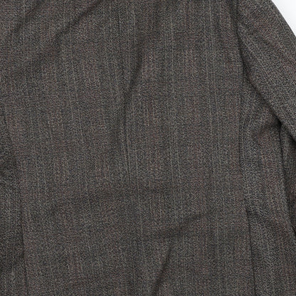 Mens UK Size 40 Preworn Regular Brown Suit Jacket