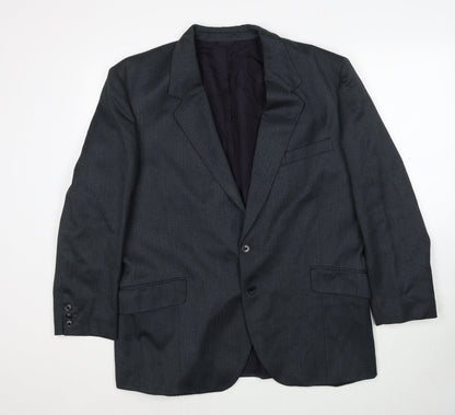Mens UK Size 42 Preworn Regular Grey Suit Jacket