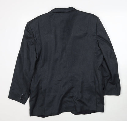 Mens UK Size 42 Preworn Regular Grey Suit Jacket