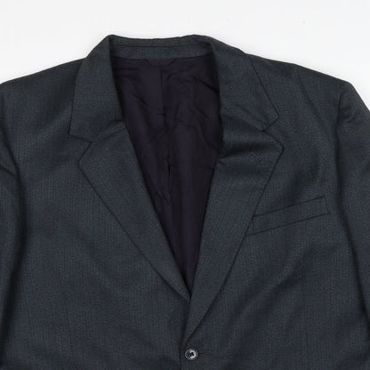Mens UK Size 42 Preworn Regular Grey Suit Jacket
