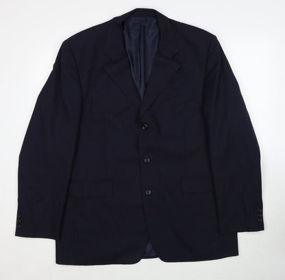 Mens UK Size 44 Sovrano Regular Blue Suit Jacket