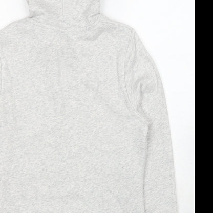 DECATHLON Womens Grey Cotton Pullover Hoodie Size M Pullover