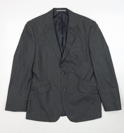 Mens UK Size 38 Burton Regular Grey Suit Jacket