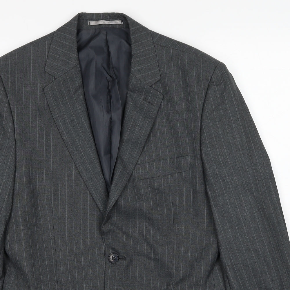 Mens UK Size 38 Burton Regular Grey Suit Jacket
