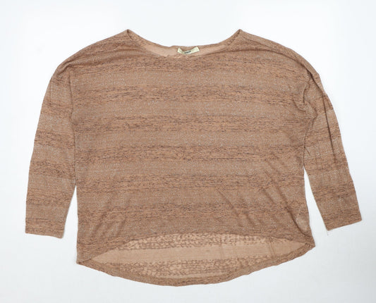 Womens UK Size L Oasis Beige Pullover Jumper
