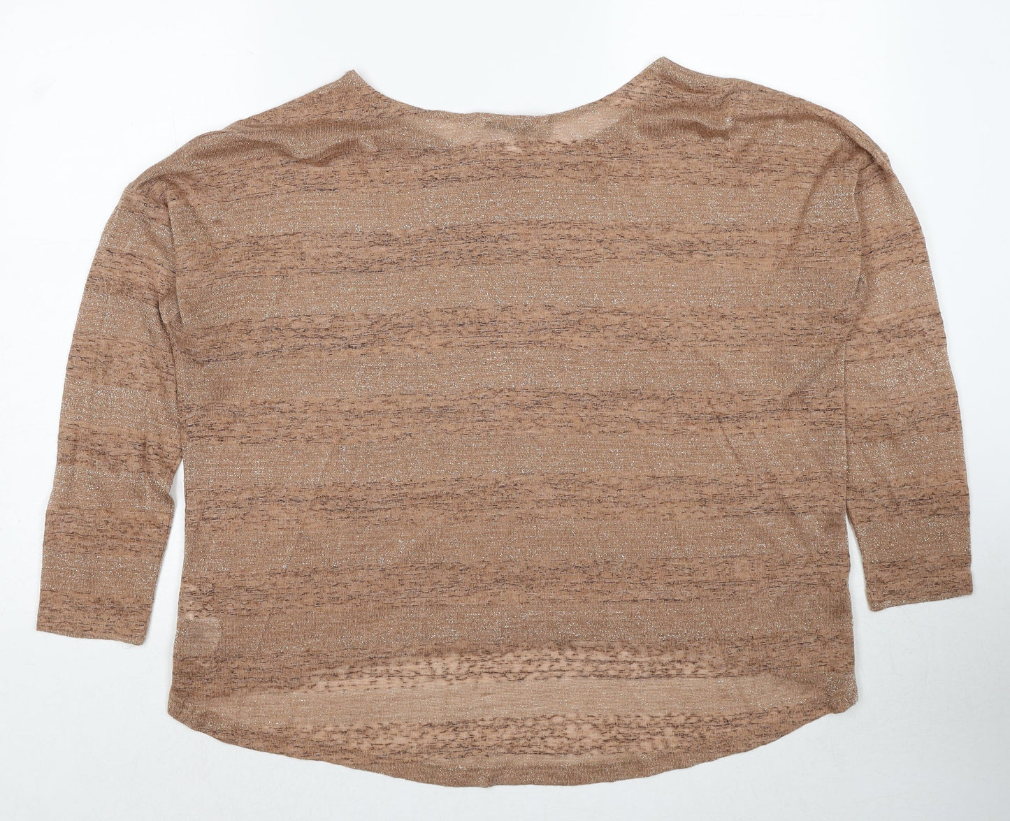 Womens UK Size L Oasis Beige Pullover Jumper