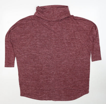 Womens UK Size S QED London Red Pullover Jumper